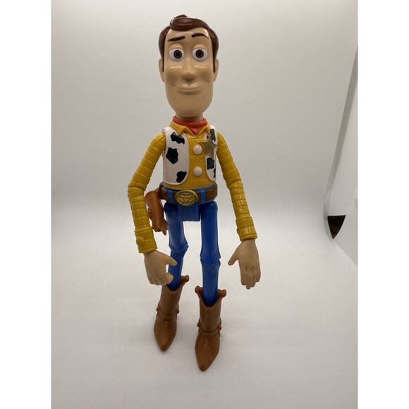 Toy Story Sheriff Woody 9" Figure Posable Action Figure Disney Pixar W/O Hat - Picture 1 of 12